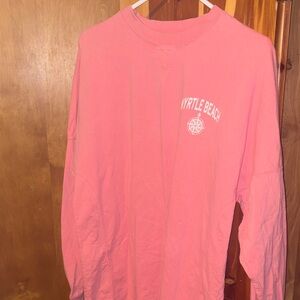 Myrtle Beach Pink Long Sleeve Tee